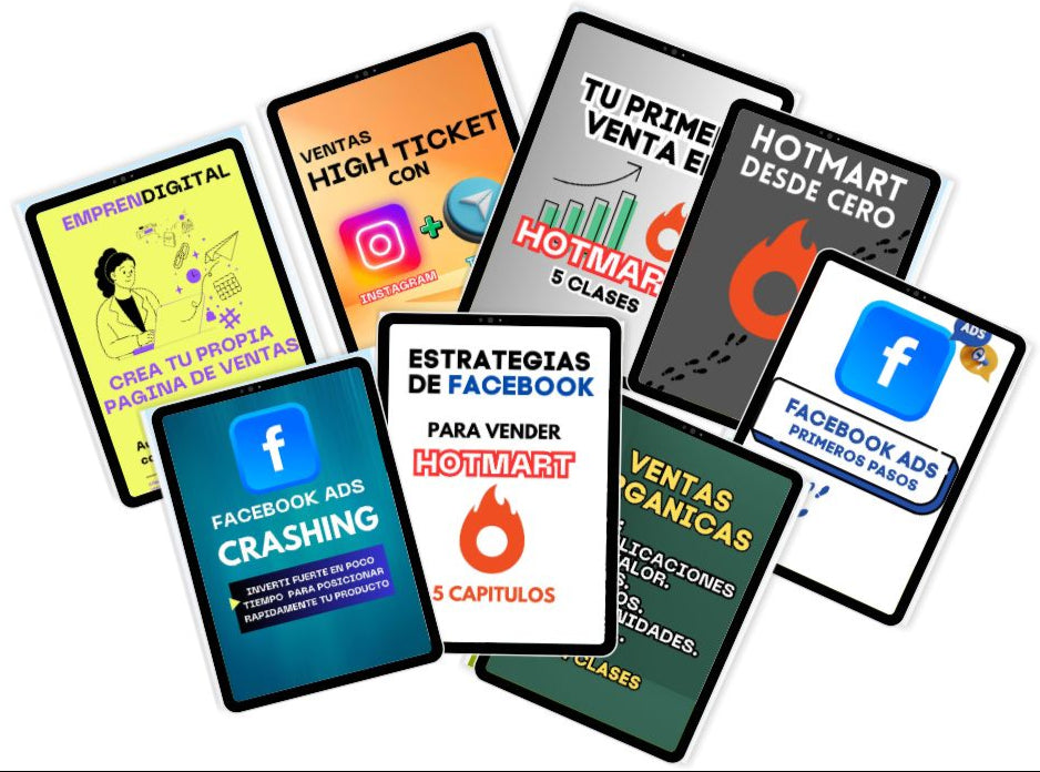 MEGA PACK DE FORMACION DE MKT Y VENTAS DIGITALES